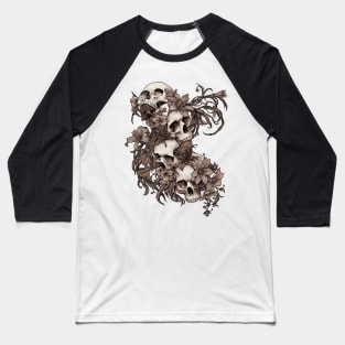 Garden of Skulls -sepia Baseball T-Shirt